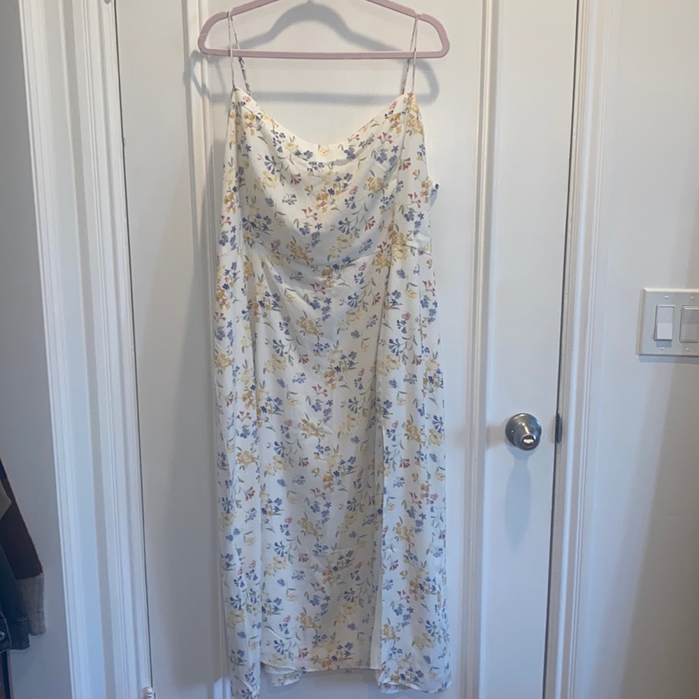 Floral Midi Abercrombie & Fitch Dress with Slit